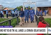 jelang HUT ke-80 TNI AU, Lanud J.A Dimara Gelar Baksos