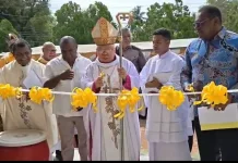 Uskup Agung Merauke Resmikan Gereja Katolik St. Maria Fatima Kelapa Lima