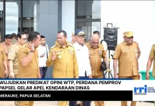 Wujudkan Predikat Opini WTP, Perdana Pemprov Papsel Gelar Apel Kendaraan Dinas