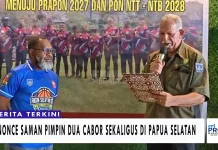 Nonce Saman Pimpin Dua Cabor Sekaligus di Papua Selatan