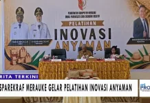 Disparekraf Merauke Gelar Pelatihan Inovasi Anyaman