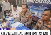 Pemuda Dijerat Pasal Berlapis, Barang Bukti 1.721 Butir