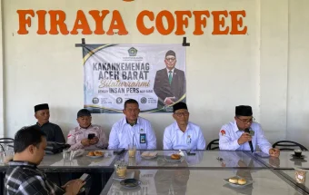 Kakankemenag Aceh Barat bersilaturahmi dengan Insan Pers