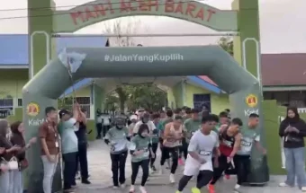 IKAMSA dan Kemenag Aceh Barat Semarakkan HUT RI lewat Jalan Santai dan Fun Run