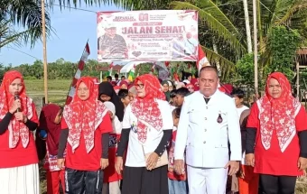 Semarak Hut Ke-81 Ri, Gampong Kampung Reudep Gelar Jalan Santai Perlombaan