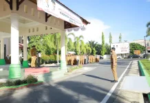 Pemkab Aceh Barat Menggelar Apel Gabungan Perdana Pasca Libur Idul Fitri 1447 H