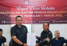 Bawaslu Aceh Jaya Awasi Pleno PDPB Triwulan I Tahun 2026