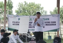 Pelaku UMKM Binaan Bank Aceh Syariah Meulaboh Tinjau Produksi Ikan Asin