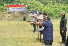 Polres Aceh Barat Gelar Latihan Menembak untuk Tingkatkan Kemampuan Personel