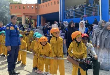 TK Negeri Percontohan Kunjungi BPBD Aceh Barat