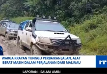 Warga Perbatasan Krayan Menanti Perbaikan Jalan