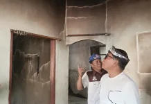 Gubernur Kaltara Sambangi Korban Kebakaran di Nunukan usai Nobar Piala Dunia