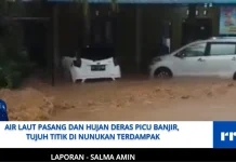 Air Laut Pasang dan Hujan Deras Picu Banjir, Tujuh Titik di Nunukan Terdampak