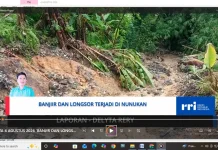 BPBD Kabupaten Nunukan Gerak Cepat Menangani Banjir dan Longsor yang Terjadi