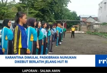 Karantina Dimulai, Paskibraka Nunukan Dikebut Berlatih Jelang HUT RI