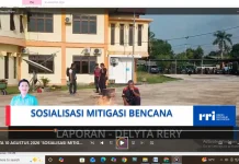 TP. PKK Kecamatan Menggelar Sosialisasi Mitigasi Bencana Bersama Karang Taruna