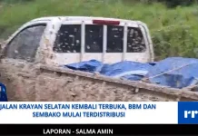 Jalan Krayan Selatan Kembali Terbuka, BBM dan Sembako Mulai Terdistribusi