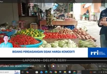 Bidang Perdagangan Melaksanakan Pengecekan Harga Komoditi di Pasar Inhutani