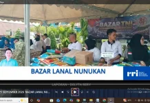 Lanal Nunukan Telah Menyelenggarakan Bazar TNI Peringati HUT TNI ke 81 tahun
