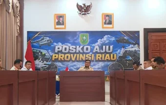 Kunjungan kerja ke Pekanbaru, Presiden Ancam Cabut Izin Perusahaan Pembakar