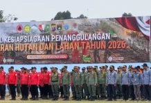 Apel Kesiapsiagaan Penanganan Karhutla di Riau