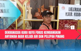 Dekranasda Kubu Raya Fokus Kembangkan Anyaman Akar Keladi Air dan Pelepah Pinang