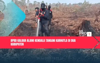 BPBD Kalbar Alami Kendala Tangani Karhutla di Dua Kabupaten