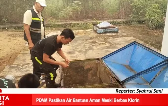 PDAM Pastikan Air Bantuan Aman meski Berbau Klorin