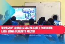Workshop Jurnalis Sastra SMA 4 Pontianak Latih Siswa Berkarya Kreatif
