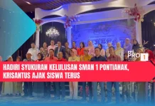 Hadiri Syukuran Kelulusan SMAN 1 Pontianak, Krisantus Ajak Siswa Terus Belajar