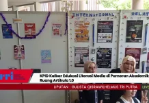 KPID Kalbar Edukasi Literasi Media di Pameran Akademik Ruang Artikula