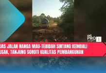 Ruas Jalan Nanga Mau-Tebidah Sintang Kembali Rusak, Tanjung Soroti Kualitas Pemban