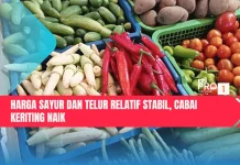 Harga Sayur dan Telur Relatif Stabil, Cabai Keriting Naik