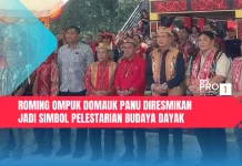 Roming Ompuk Domauk Panu Diresmikan, Jadi Simbol Pelestarian Budaya Dayak