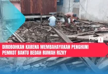 Dirobohkan karena Membahayakan Penghuni, Pemkot Bantu Bedah Rumah Rizky