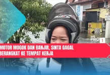 Motor Mogok dan Banjir, Sinta Gagal Berangkat ke Tempat Kerja