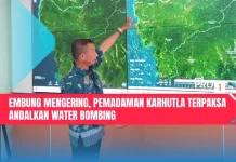 Embung Mengering, Pemadaman Karhutla Terpaksa Andalkan Water Bombing