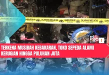 Terkena Musibah Kebakaran, Toko Sepeda Alami Kerugian hingga Puluhan Juta