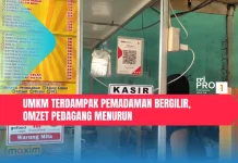 UMKM Terdampak Pemadaman Bergilir, Omzet Pedagang Menurun