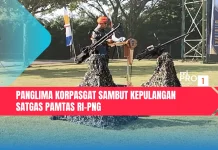 Panglima Korpasgat Sambut Kepulangan Satgas Pamtas RI-PNG