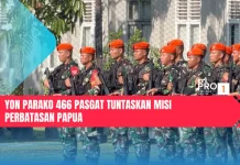 Yon Parako 466 Pasgat Tuntaskan Misi Perbatasan Papua