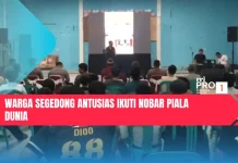 Warga Segedong Antusias Ikuti Nobar Piala Dunia