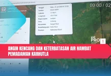Angin Kencang dan Keterbatasan Air Hambat Pemadaman Karhutla