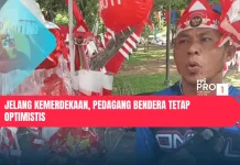 jelang Kemerdekaan, Pedagang Bendera Tetap Optimistis