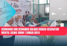 GemasBah dan DewanDik Kalbar Diskusi Kesehatan Mental Siswa SMAN 1 Sungai Raya