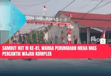Sambut HUT RI ke-81, Warga Perumahan Mega Mas Percantik Wajah Komplek