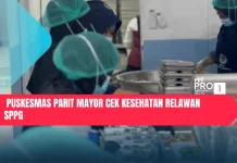 Puskesmas Parit Mayor Cek Kesehatan Relawan SPPG