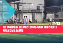 RRI Pontianak Keluar Sebagai Juara Mini Soccer Piala Kimia Farma