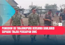 Pangdam XII Tanjungpura Bersama Danlanud Supadio Tinjau Persiapan OMC