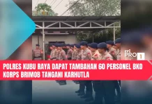 Polres Kubu Raya Dapat Tambahan 60 Personel BKO Korps Brimob Tangani Karhutla
